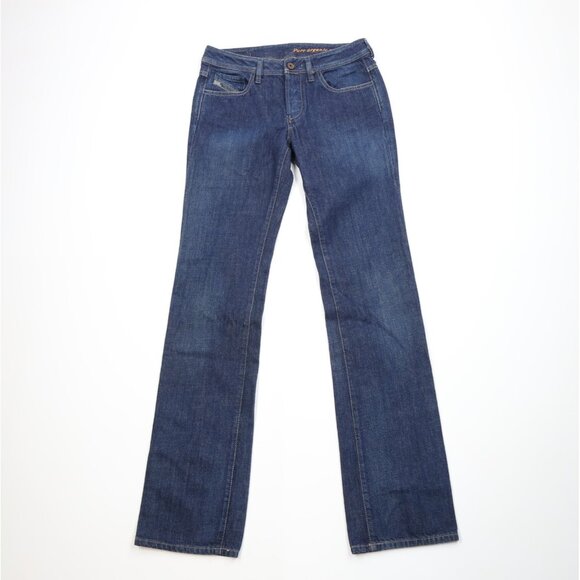 Diesel Industry Womens 28 Faded Button Fly Organic Cotton Straight Leg Jeans - Picture 1 of 13